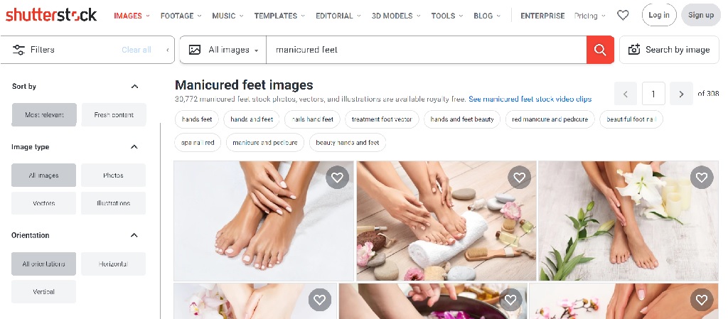 sell feet pics shutterstock screenshot