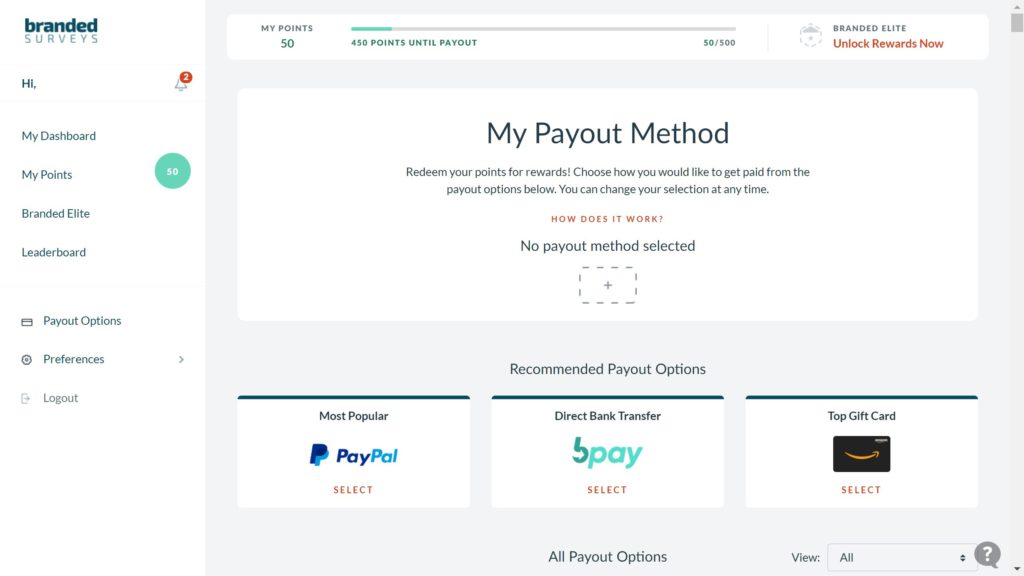 branded surveys review payouts